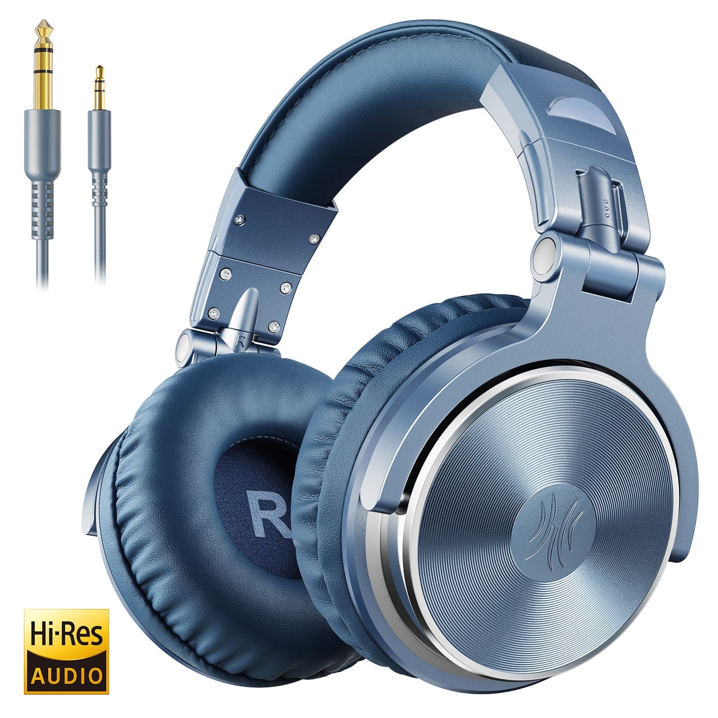 Oneodio Studio DJ Headphones With Microphone Stereo Deep Bass Over Ear Headphone With 3.5/6.3mm Jack for Monitoring Recording
