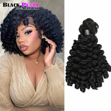 Bouncy Curl Bulk Hair Extensions For Crochet Braids Human Hair No Weft Double Drawn Burmese Hair Bouncy Curly for Boho Braid