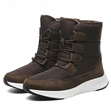 2025 Women's Shoes Winter Fashion Ankle Boots Women Keep Warm Female Lace Up Waterproof Boots Ankle Shoes Street Nurse Boots