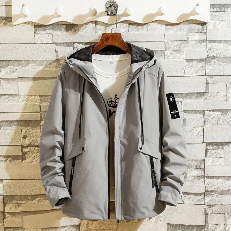Outdoor Camping Sports Men's Jackets Waterproof Military Hooded Jacket Windbreaker Coat Clothing Overcoat Soft and Fashionable