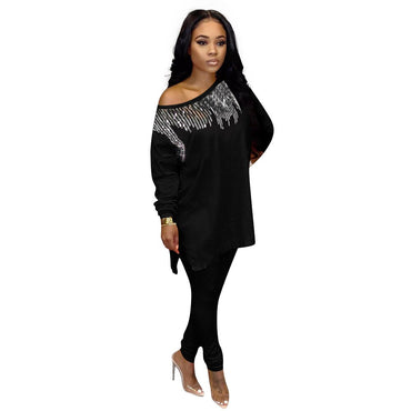 Sexy 2022 Dashiki Traditional African Clothing Two Piece Set Women Africaine Print Dress+Pants