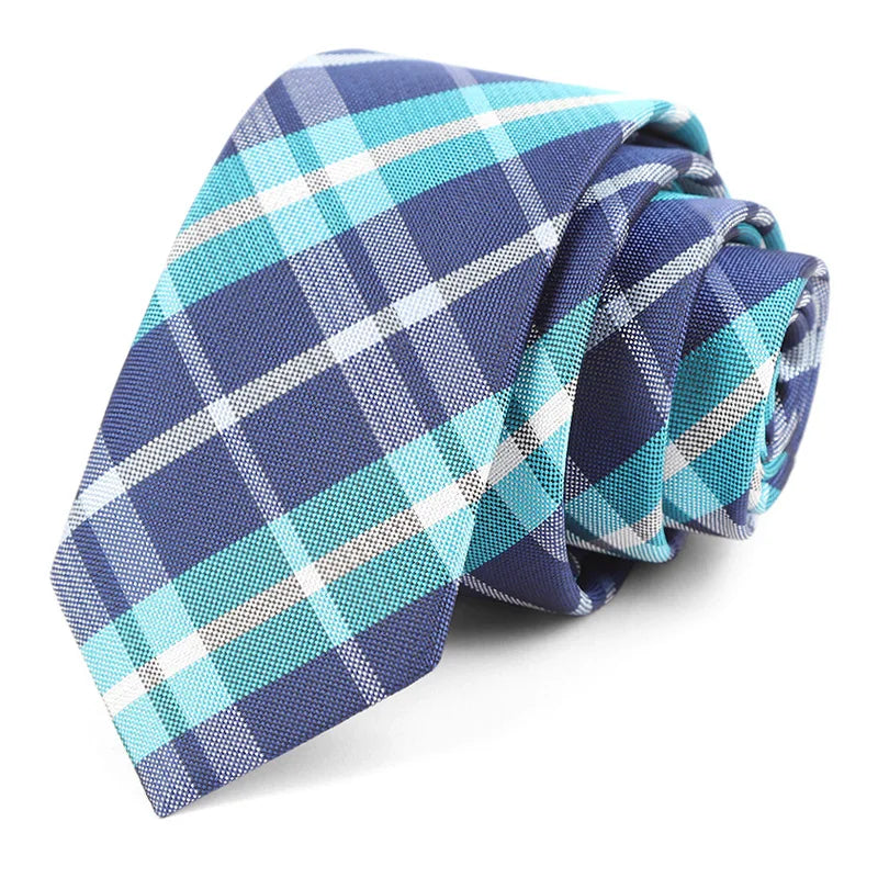 Luxury Skinny 6CM Mens Necktie Ties For Man Striped Plaid Floral Solid Jacquard Ascot Business Party Neck Tie Accssories