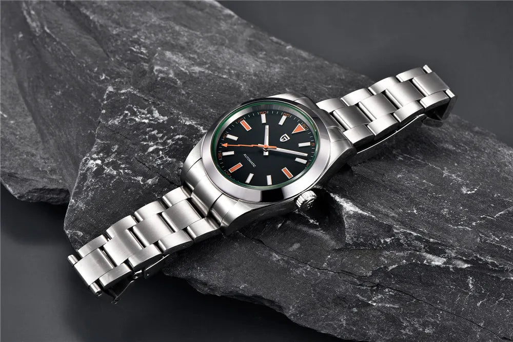 PAGANI DESIGN 2024 New Z-Blue Men's Mechanical Watches Luxury Sapphire Glass Automatic Watch For Men NH35A Stainless steel Clock