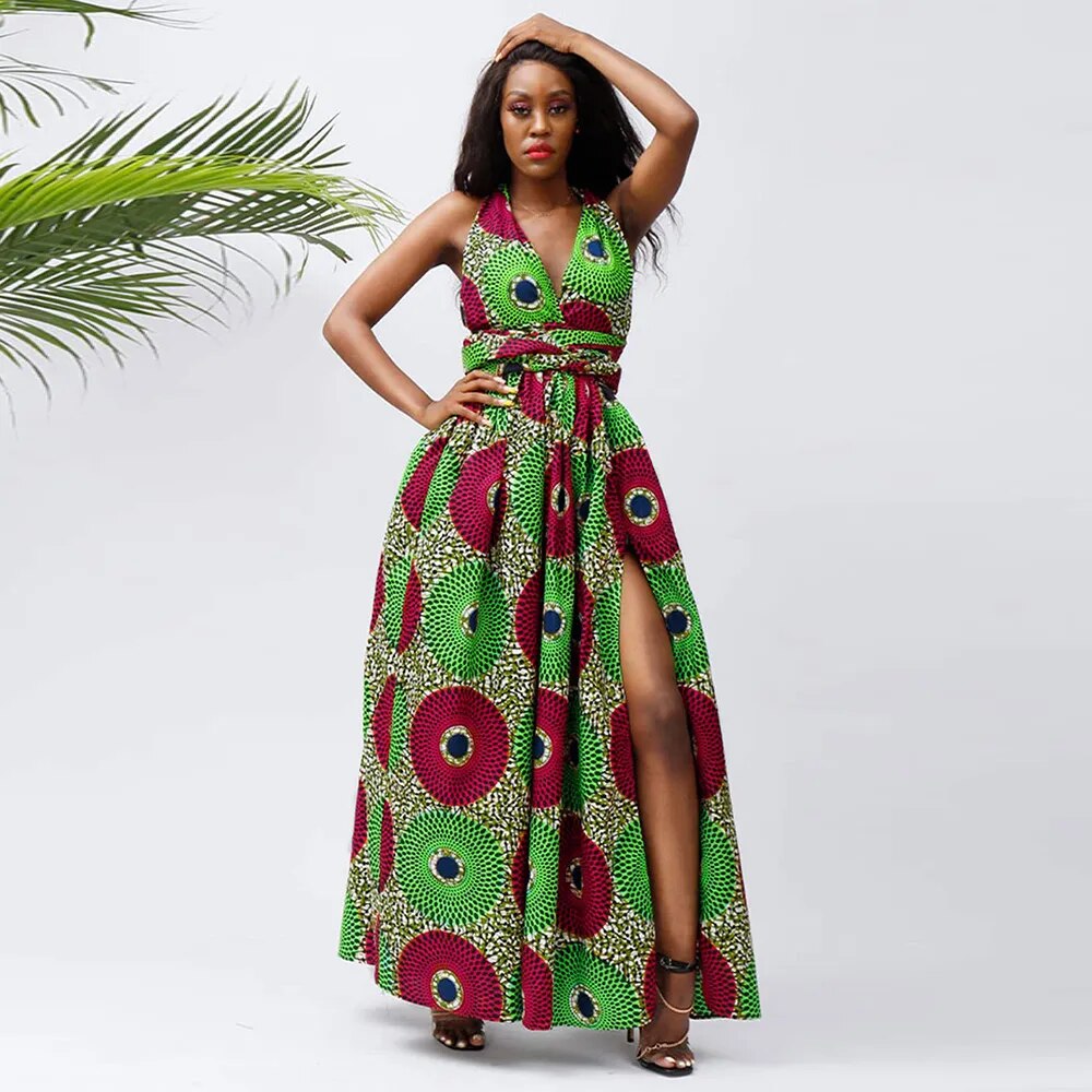 open lace back dress African Dresses For Women Elegant Maxi Dress DIY Sleeve Nigerian Tradi