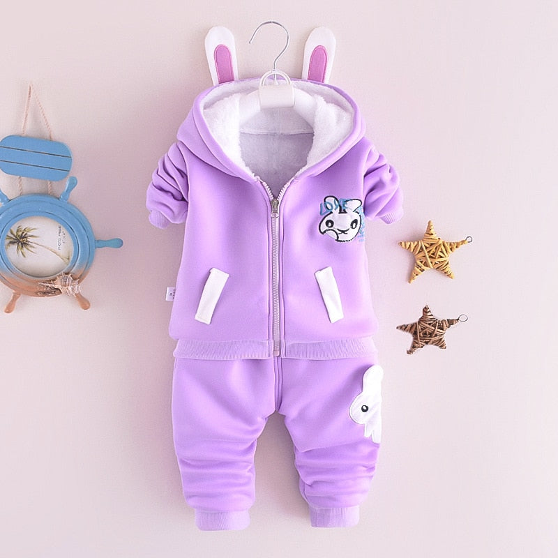 Fashion Baby Boys Clothes Autumn Winter Warm Baby Girls Clothes Kids 3pcs Outfits Suit Newborn Baby Clothes Infant Clothing Sets
