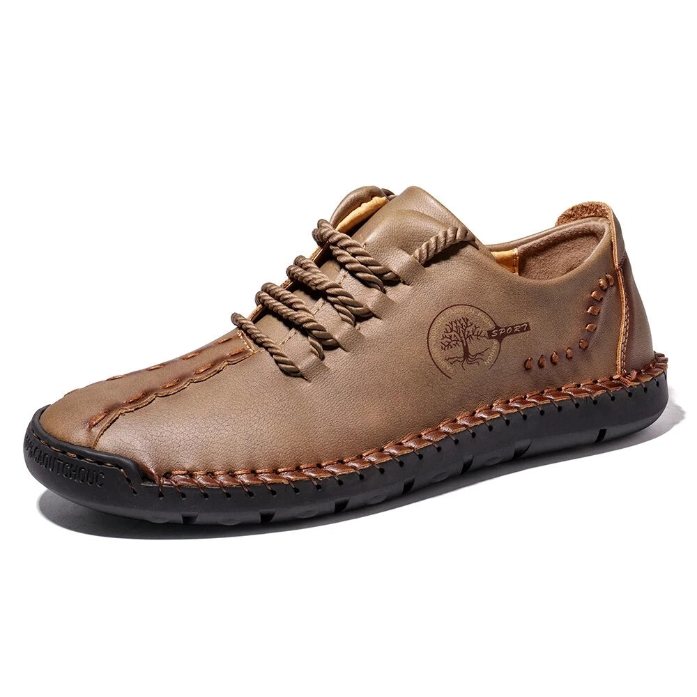 Mens Casual Shoes Sneakers Men Leather Handmade Shoes Comfortable High Quality Loafers for Men Fashion Walking ShoesPlus Size