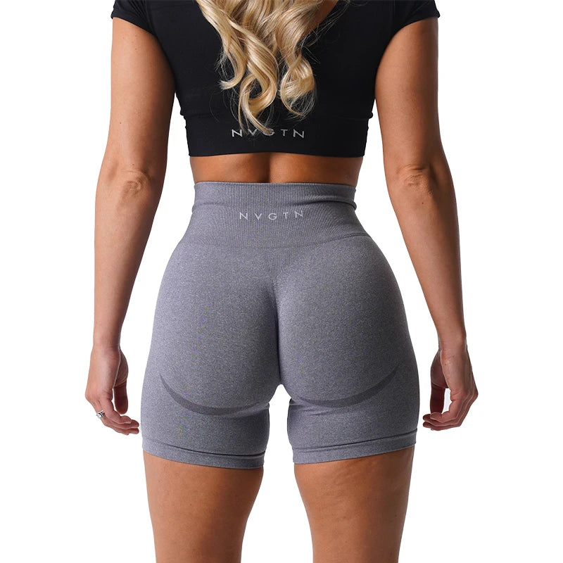 NVGTN Seamless Shorts for Women Push Up Booty Workout Shorts Fitness Sports Short Gym Clothing Yoga Shorts
