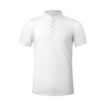 2025 Men's Summer Short Sleeve Polo Breathable Comfortable Polo Casual Solid Color Shirt Button T-Shirts Dropshipping