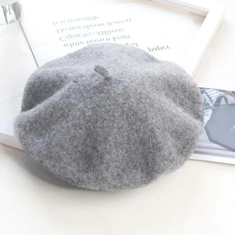 Winter Hats for Women Berets Painter Cap Autumn Winter Hat Female Flat French Artist Beret Girls Vintage Warm Casual New