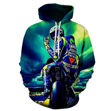 2022 Fashion Men's 3d Hoodie Women's Hooded Sweatshirt Printed Motorcycle Outdoor Casual Sportswear Oversized Hoodie