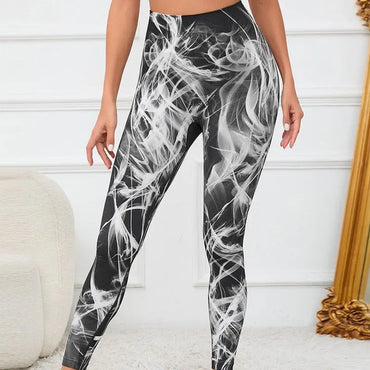 Tie Dye Seamless Leggings Women for Gym Yoga Pants Push Up Workout Sports Leggings High Waist Tights Ladies Fitness Clothing