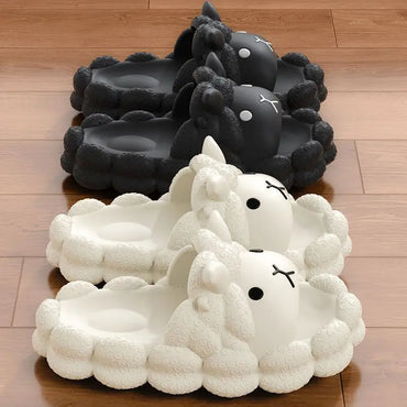 Sheep Slippers Cute Women Summer Soft Sole Indoor Outdoor Non Slip Cozy House Flip Flops Casual Comfortable Trendy couple Shoes