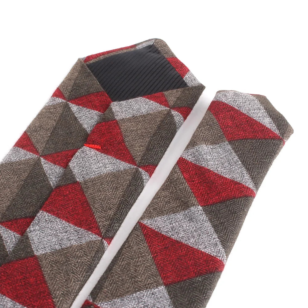 New Cotton Ties Casual Skinny Necktie For Party Boys Girls Plaid Neck Tie Wedding Necktie For Groom Neck Wear For Men Gravata