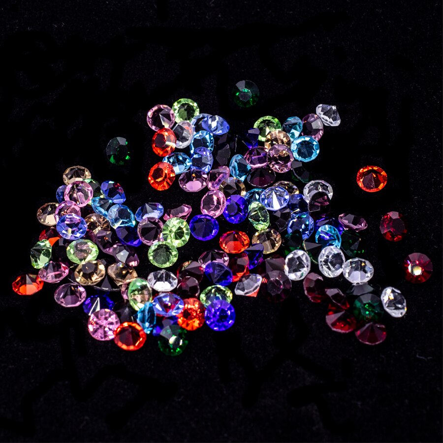 12pcs/Lot Fashion 3mm 4mm 5mm Round Glass Charms Birthstone January To December Charms Locket