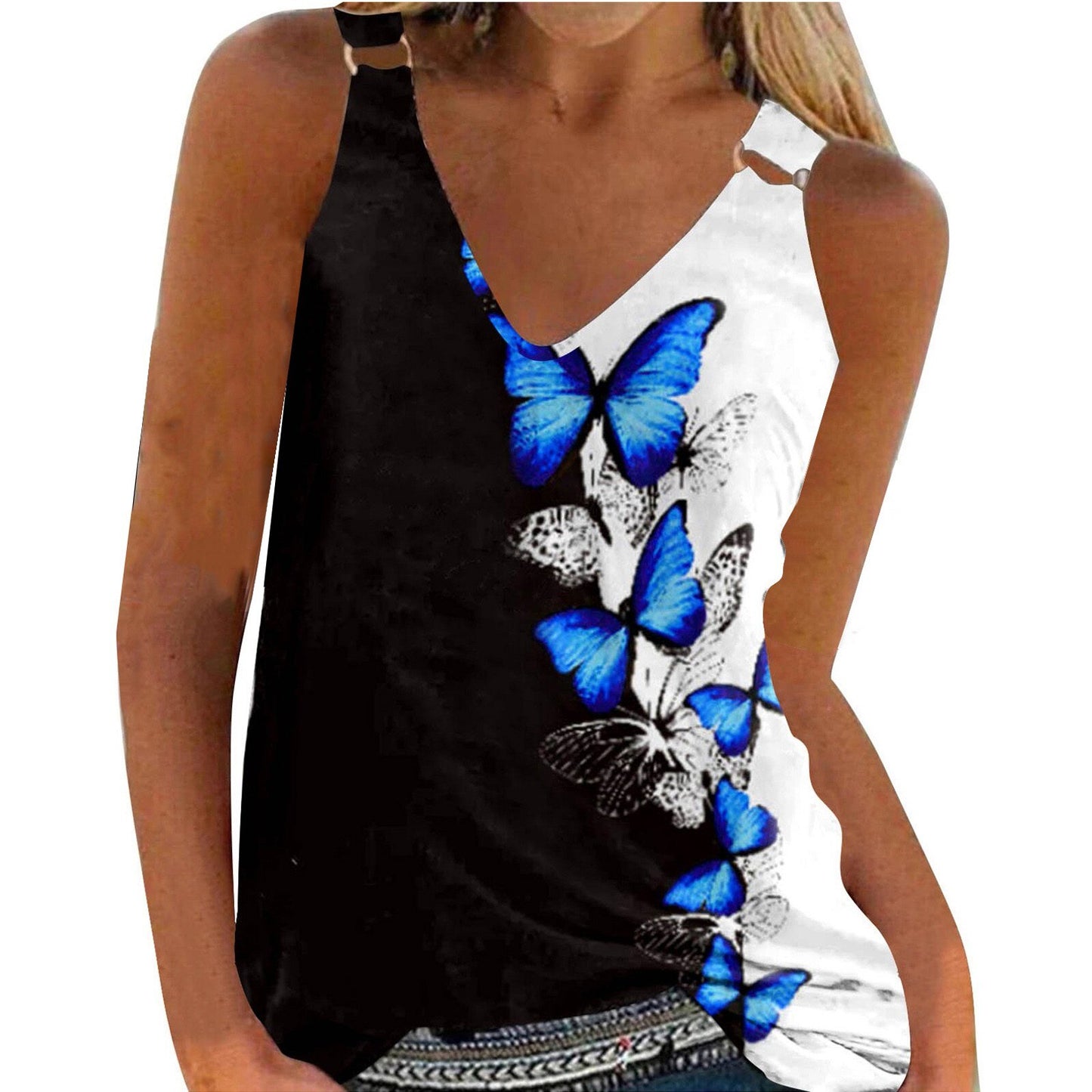 Fashion Print Off Shoulder Ladies Tops Summer Sexy V Neck Short Sleeve Casual Blouse 2022 Hot Women Outfits Party Dress Shirts