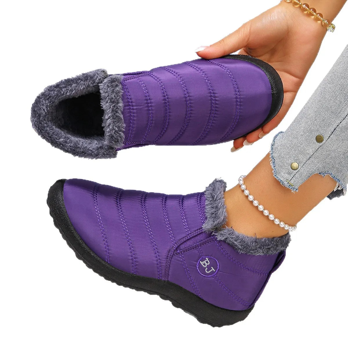 Winter Women'S Shoes New Couple Thickened Warm Cotton Shoes Non-Slip Waterproof Snow Boots Cotton Boots Women'S Summer Shoes