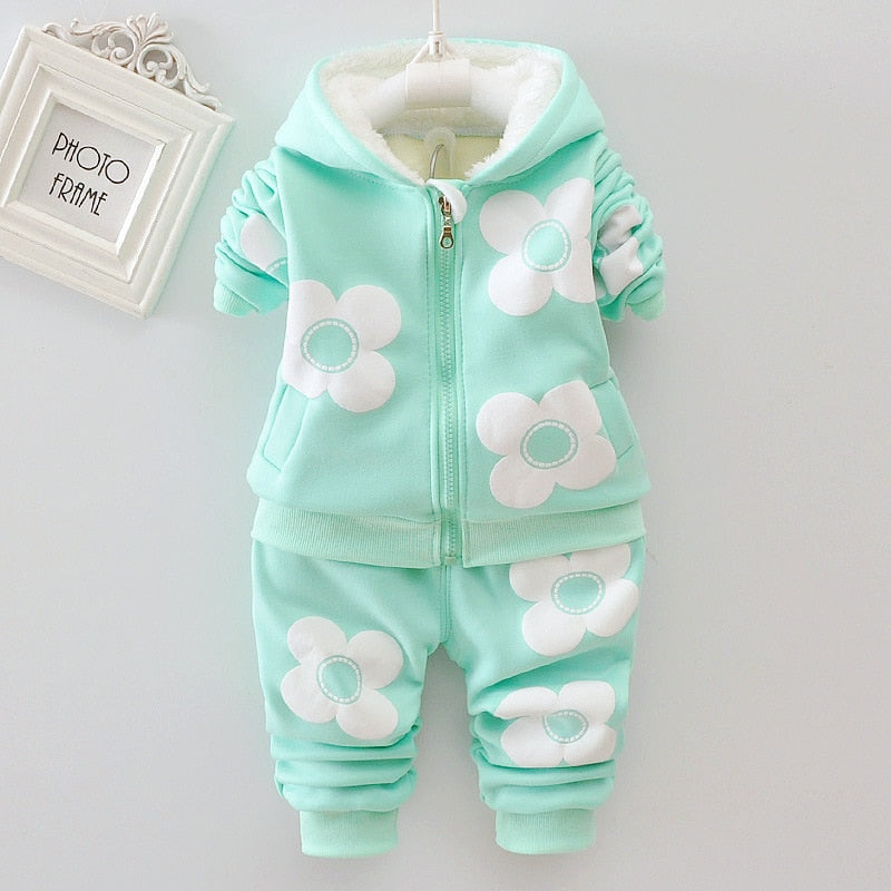 Fashion Baby Boys Clothes Autumn Winter Warm Baby Girls Clothes Kids 3pcs Outfits Suit Newborn Baby Clothes Infant Clothing Sets