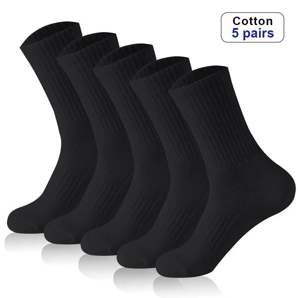 5Pairs/set Cotton Men's Socks Summer Thin Breathable Sock Man High Quality  Low Cut Boat Socks Short For Students Size 38-46