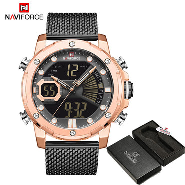 New Watches NAVIFORCE Top Brand Luxury Quartz Mens Watch Waterproof Big Sport Wristwatches Stainless Steel Date Reloj Hombre