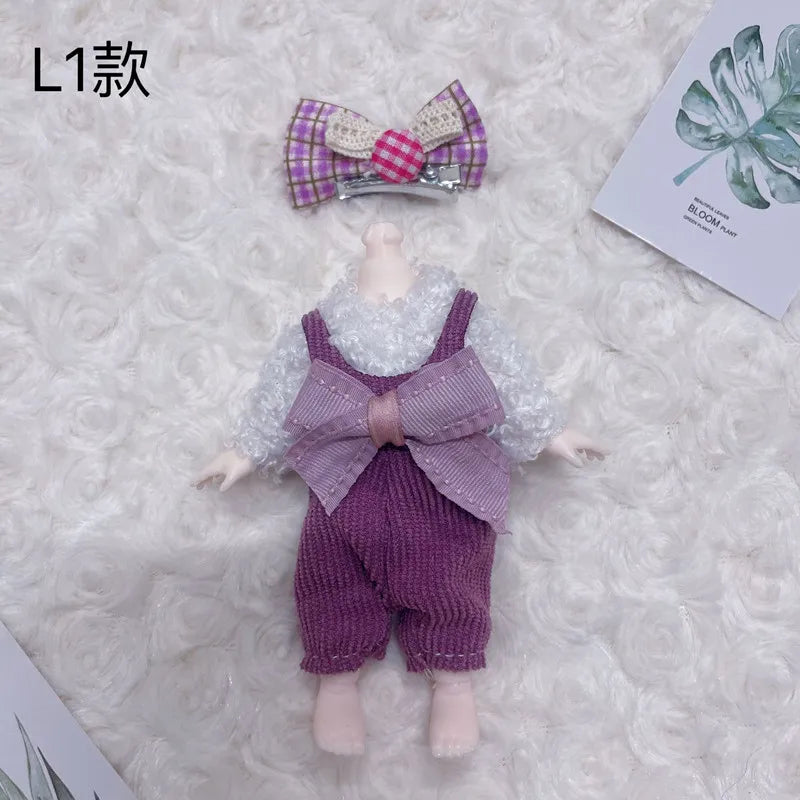 16cm Bjd Doll Clothes High-end Dress Up Can Dress Up Fashion Doll Clothes Skirt Suit Best Gifts for Children DIY Girls Toys