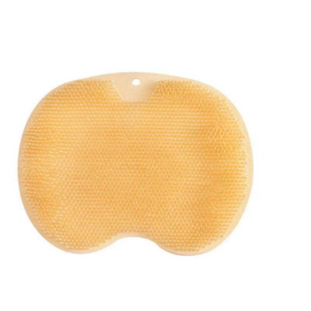 Foot & Back Scrubber Body Shower Brush Reusable Silicone Brush Foot Wash Mat Multifunction Sucker Wall Mat Foot Bathing Tool