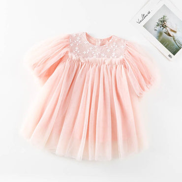 New Evening Dresses Kids Dresses for Girls Spring Girl Dress Child Baby Sweet Princess Dress Designer Baby Girl ClothesZB