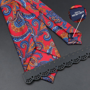 Fashion Men's 7.5cm Silk Tie Super Soft Bohemian Style Dot Chic Novelty Red Blue Necktie Suit Shirt Luxury Banquet Accessories