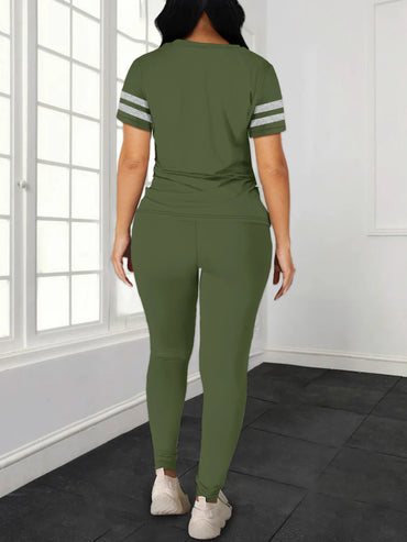 Women's Summer Casual Set Fashionable Comfortable Ensemble Ladies Clothing Outfit