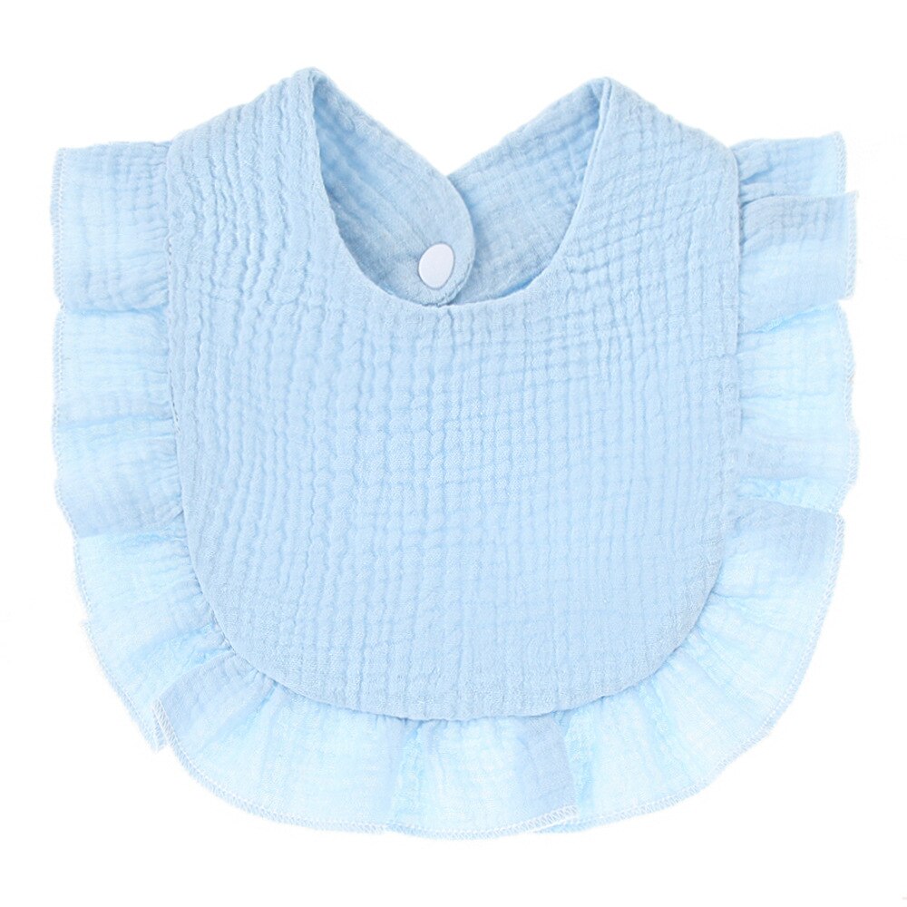 Cotton Gause Baby Bibs Solid Color Infant Bib Newborn Burp Cloths Bandana Scarf for Kids Newborn Boy Girls Feeding Saliva Towel