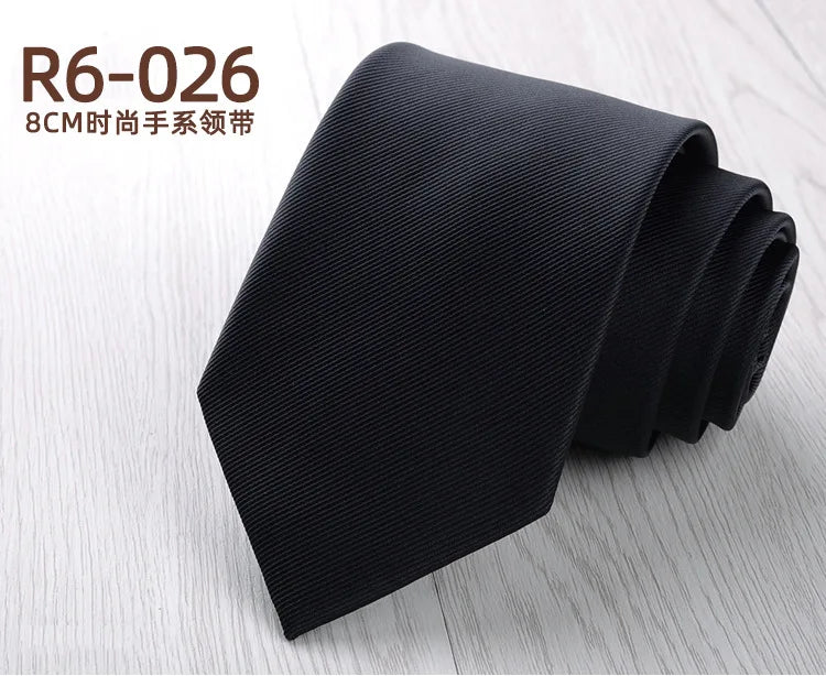 Men's Fashion Silk Tie 8cm Striped Novelty Necktie Blue Green Orange Color Ties For Men Floral Party Ties Wedding Business Gift
