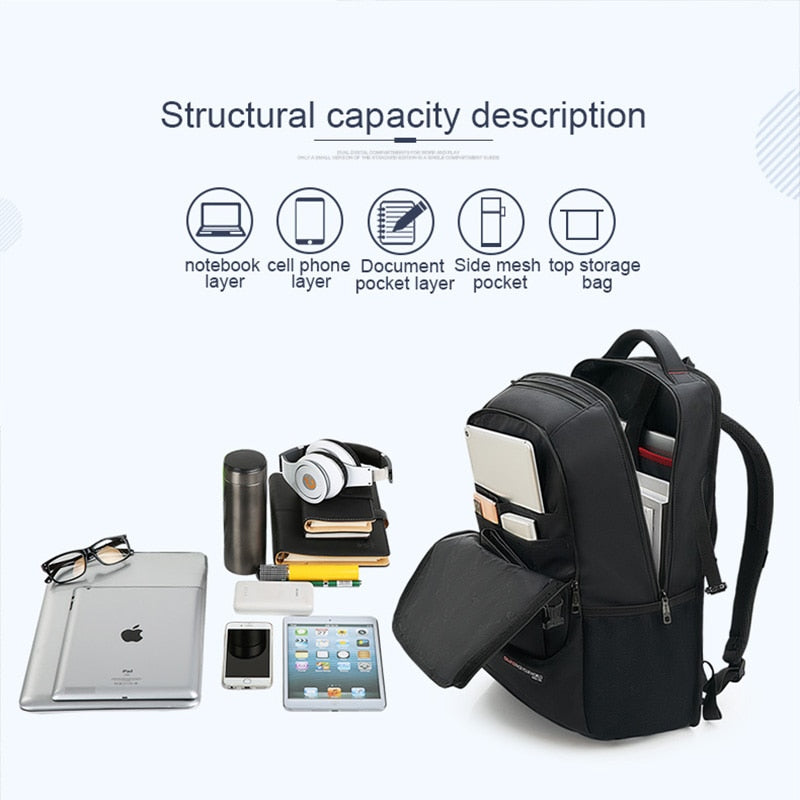 OIWAS Travel Multifunction Backpack Fashion Zipper Open Bag Men's Backpack Laptop High Quality Male Women Business Classic Bags