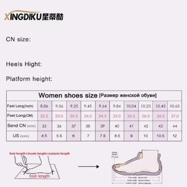 High Boots Fashion New Round Toe Platform Metal Belt Buckle Anti-slip Wear-resistant Block Heel Single Boots