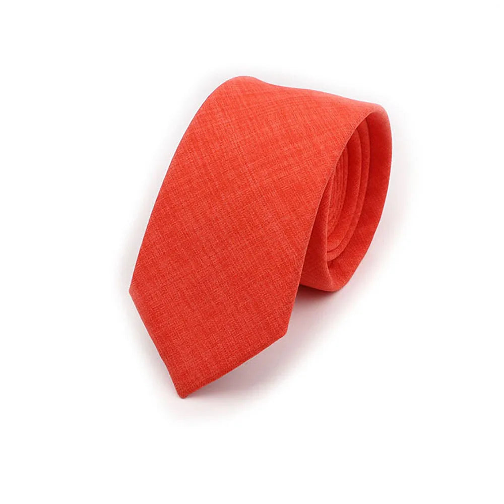 Solid Color Handmade Cotton Ties Men Necktie Striped Narrow Collar Slim Pink Sage Green Casual Tie Wedding Suit Accessories Gift