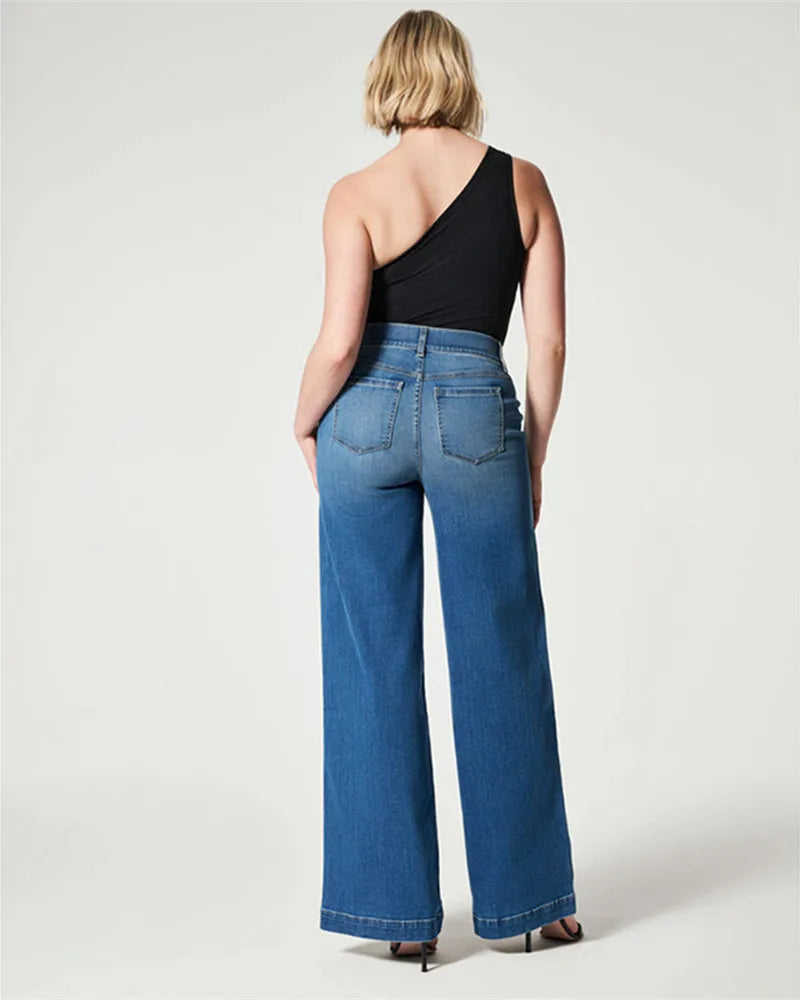Ripped jeans High Waist Hole Women Trousers Club Outfits 2023 Street trendy feet pants light-colored Sexy Hollow out denim Pant