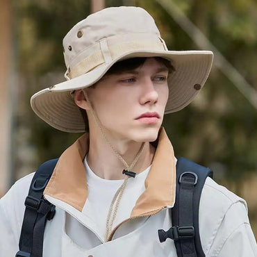 Wide Brim Sun Hat UV Protection Bucket Cap For Hiking Camping Fishing Men Women Hiking Fishing Climbing Oversized Safari Bucket