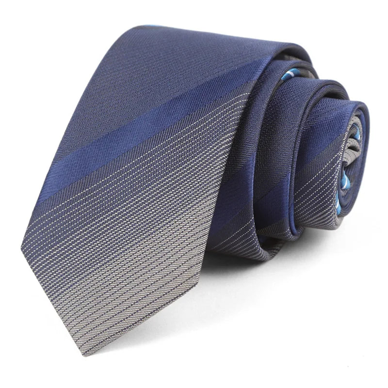 Luxury Skinny 6CM Mens Necktie Ties For Man Striped Plaid Floral Solid Jacquard Ascot Business Party Neck Tie Accssories