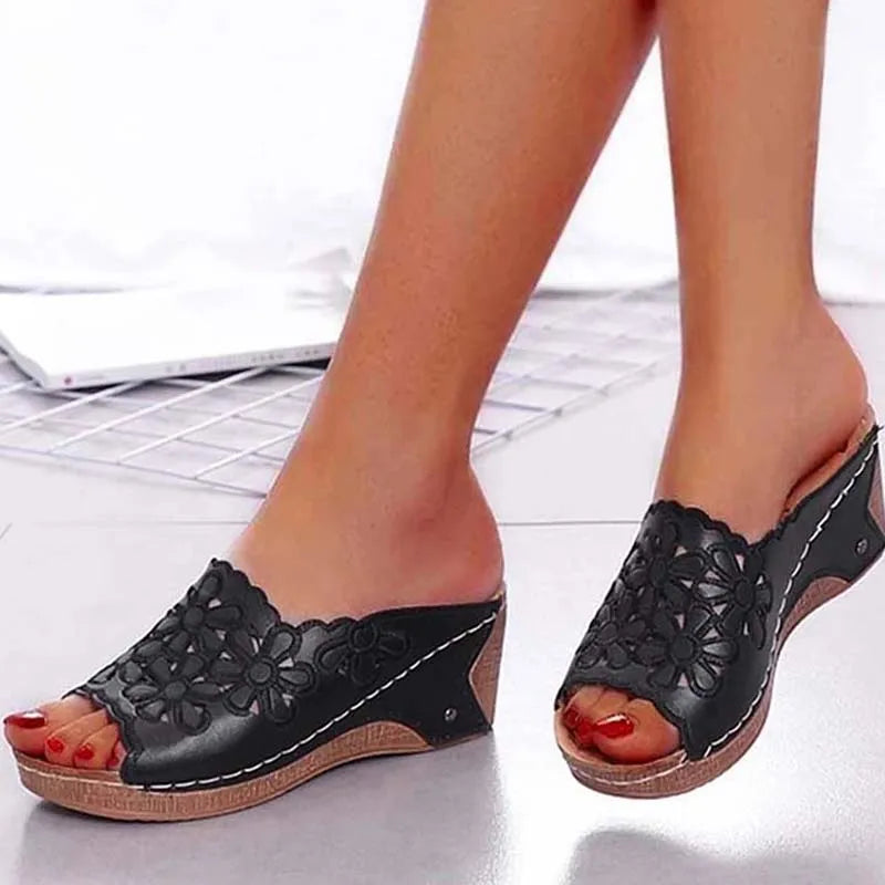 Sandals Shoes Women Summer Comfortable Women Shoe Slides Shoes Woman Wedge Walking Shoes Party Female Footwear Slippers Woman