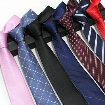 Luxury 7CM Mens Ties Striped Dot Necktie Formal Classic Business Neck Ties Jacquard Woven Necktie For Men Groom Wedding Party