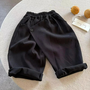 6635 Children's Pants Autumn 2025 Korean New Solid Color Boy's Pants Labeling Baby Girl's Casual Pants Trousers