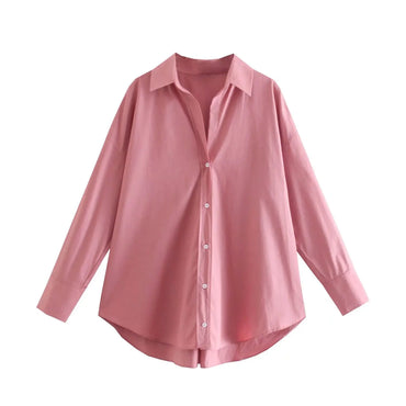 Women Shirt Multicolour Button Up Shirt Women Summer Long Sleeve Top Female Streetwear Oversize Shirts And Blouses
