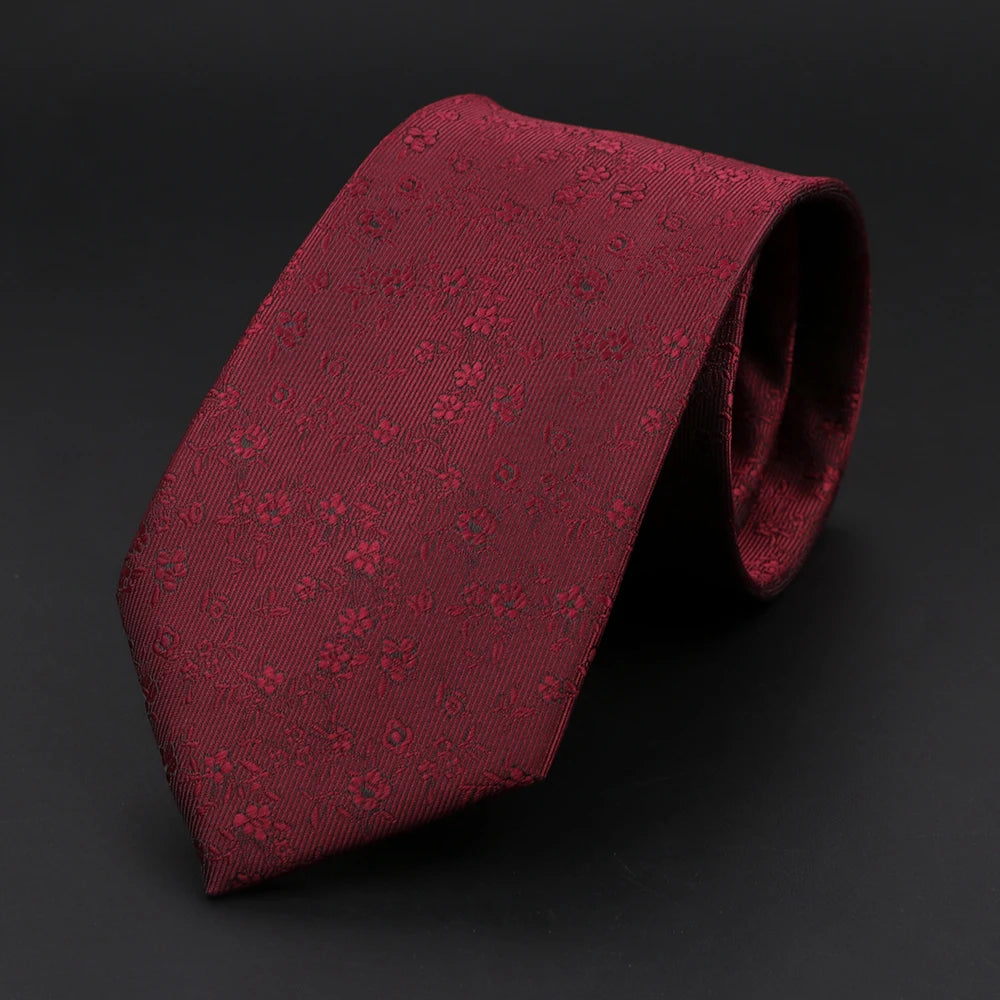 New Style Fashion Jacquard Paisley Striped Necktie For Men 7cm Dark Blue Black Formal Business Party Skinny Slim Cravat Tie Gift
