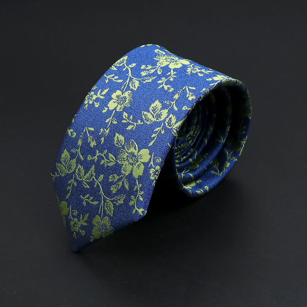 26 Styles Men's Jacquard Novelty Ties Skinny Floral Paisley Striped Necktie Business Narrow Suit Shirt Daily Wear Accessories