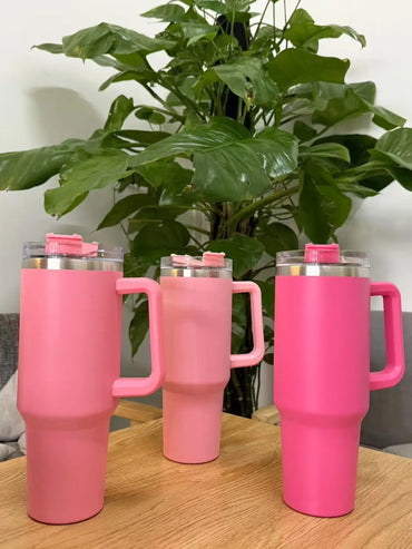 40oz Stainless Steel Insulated Water Bottle With Handle Drinking Cups Keeps Cold Tumbler With Lid Straw Mug for Summer Outdoor