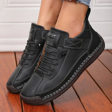 Women's Boots Mid Top for Summer British Style Retro Anti Slip Workwear Shoes Fashionable Luxurious Design Couple's Loafers