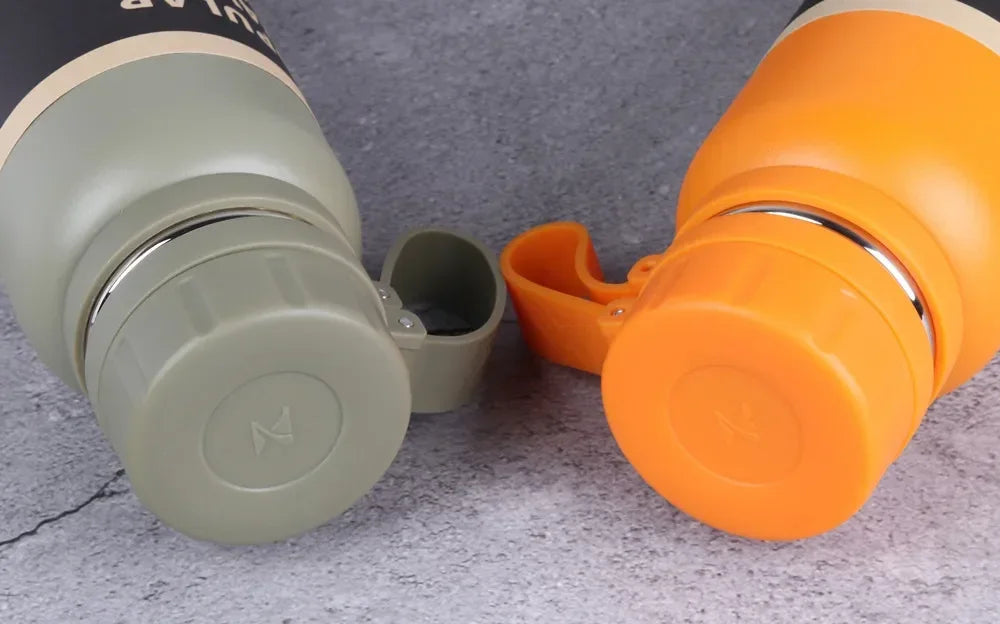 1PCS Stainless Steel Thermos with Tea Filter Double Wall Vacuum Flask Sports Outdoor Fitness Thermal Bottle Insulation Cup