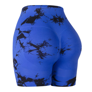 Women's seamless fitness shorts yoga exercise high waist tight fitting buttocks hip lifting outdoor exercise running shorts