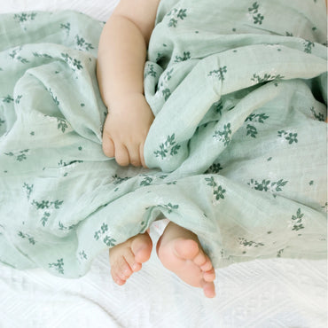 HappyFlute Baby Muslin Swaddle 100% Cotton Summer Soft Cute Print Baby Blanket 120*110CM