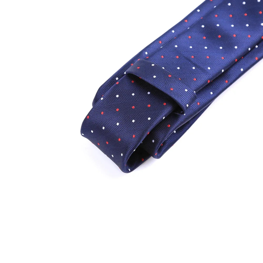 New Slim Narrow Skinny 6CM Mens Necktie Neck Ties For Man Plaids Polka Dot Striped Jacquard Cravat Business Party Corbatas