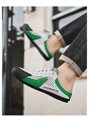 2025 New Men's Casual Slip-Ons - Durable, Comfortable, Breathable & Stylish Half-Slippers