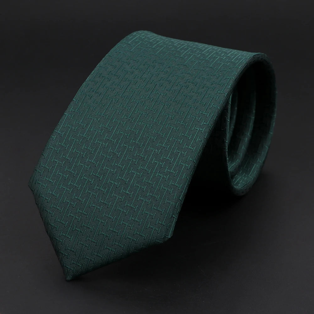 New Style Fashion Jacquard Paisley Striped Necktie For Men 7cm Dark Blue Black Formal Business Party Skinny Slim Cravat Tie Gift